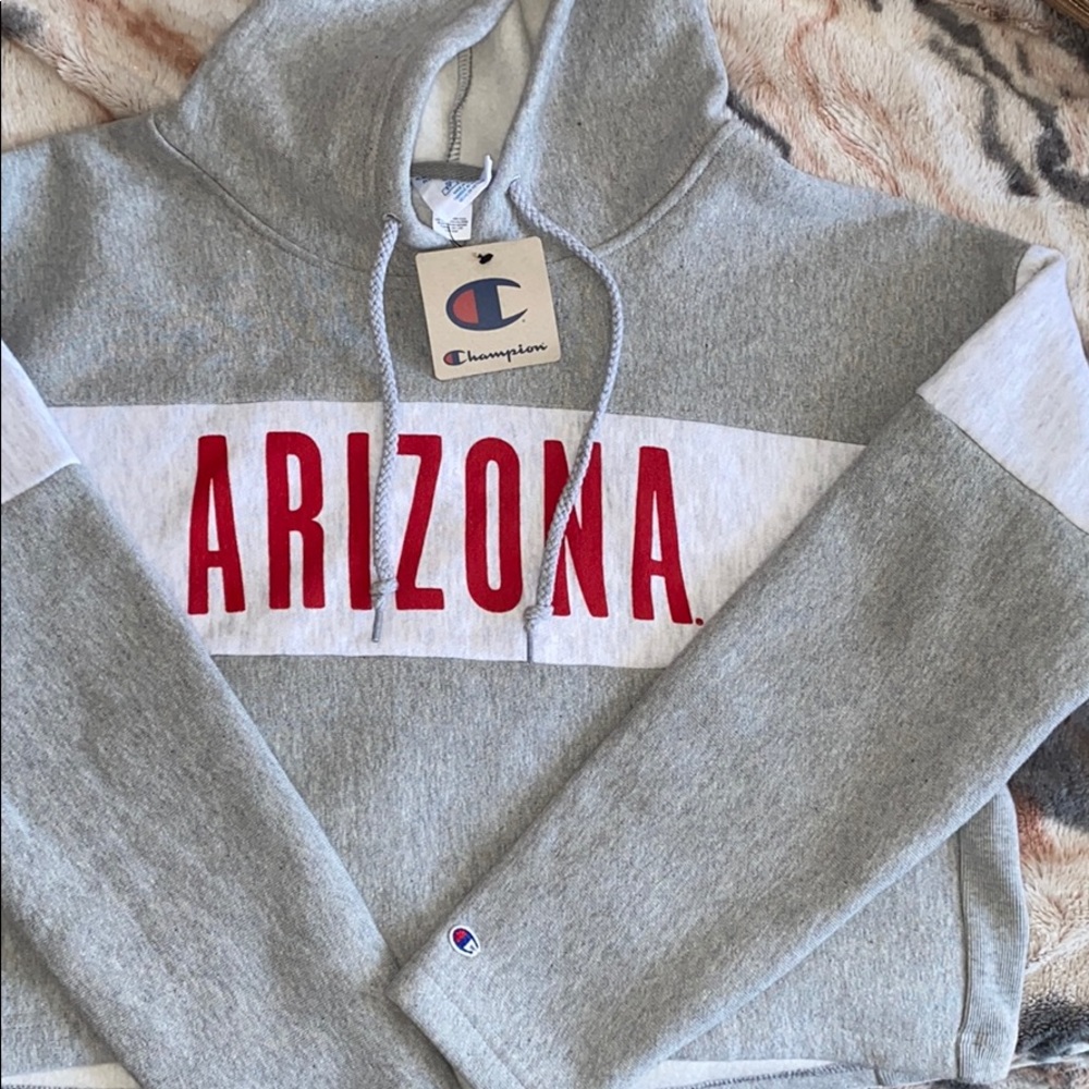 Champion Arizona State Cropped Hoodie Sweatshirt
